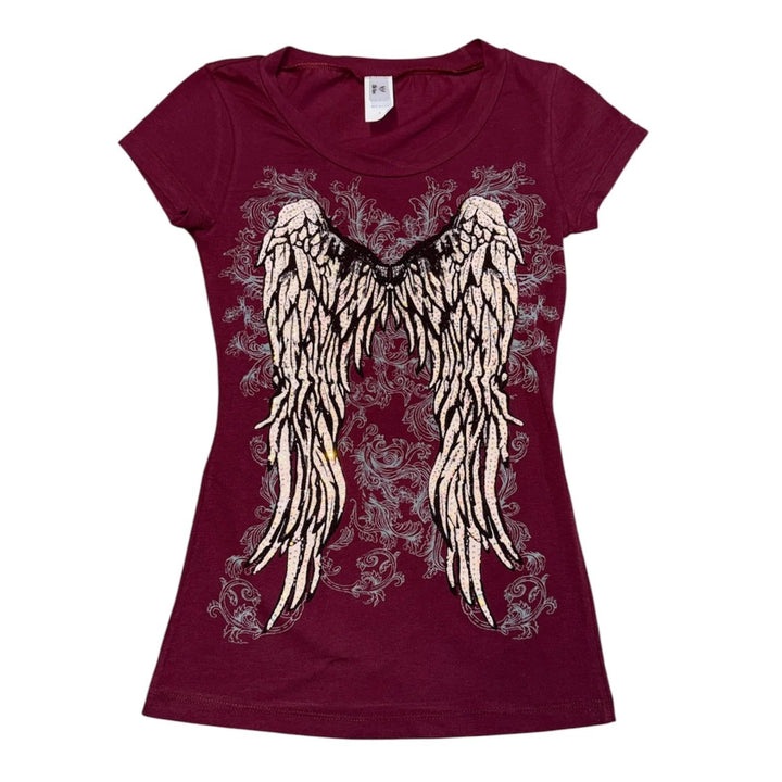 Women's T-Shirt with Angel Print StylebySassy