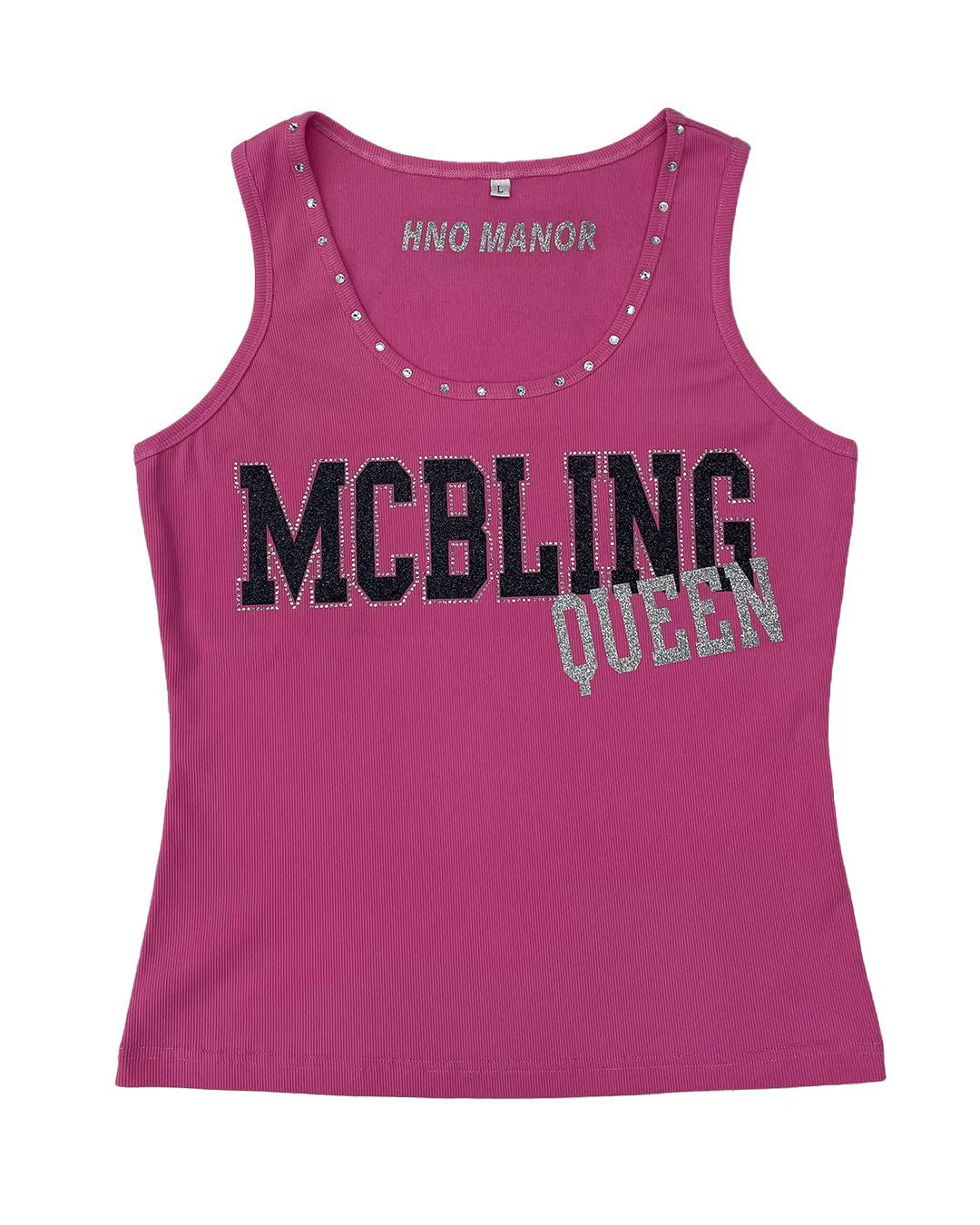 Ladies Trendy Tank Top with Glitter Accents StylebySassy