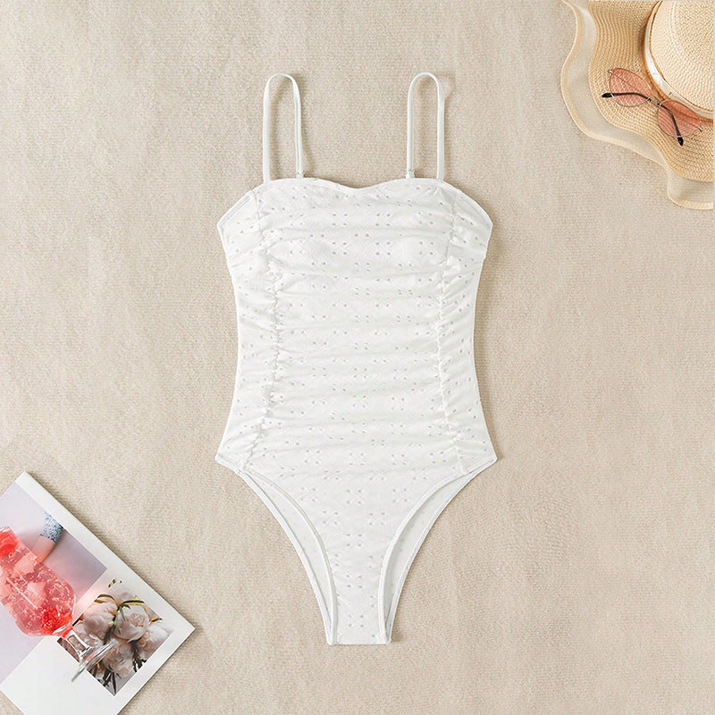 Women's elegant one-piece swimsuit with ruching StylebySassy