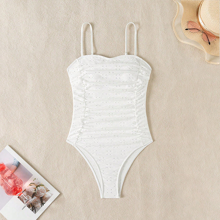 Women's elegant one-piece swimsuit with ruching StylebySassy