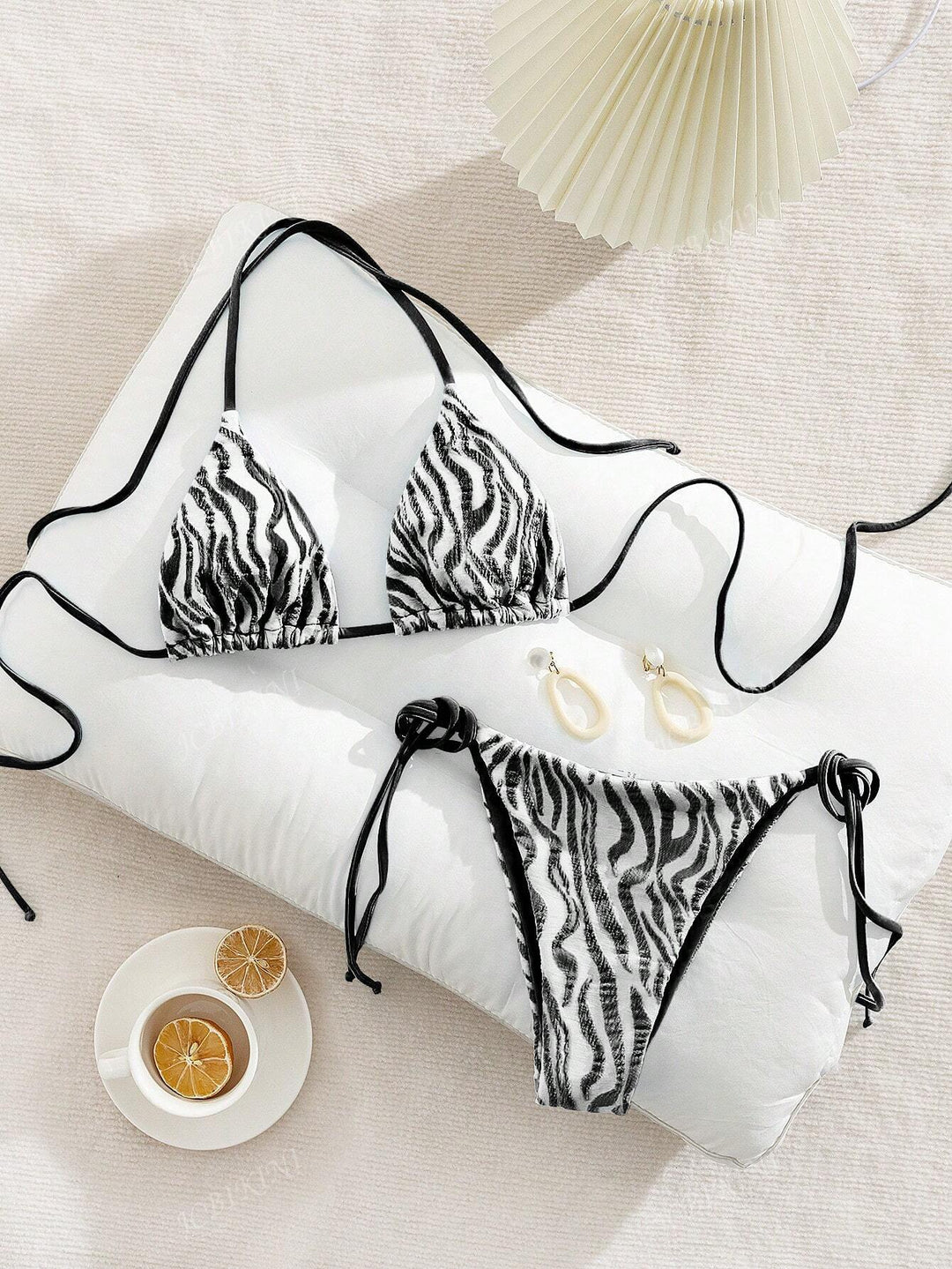 Women Triangle Bikini with stylish knot details StylebySassy
