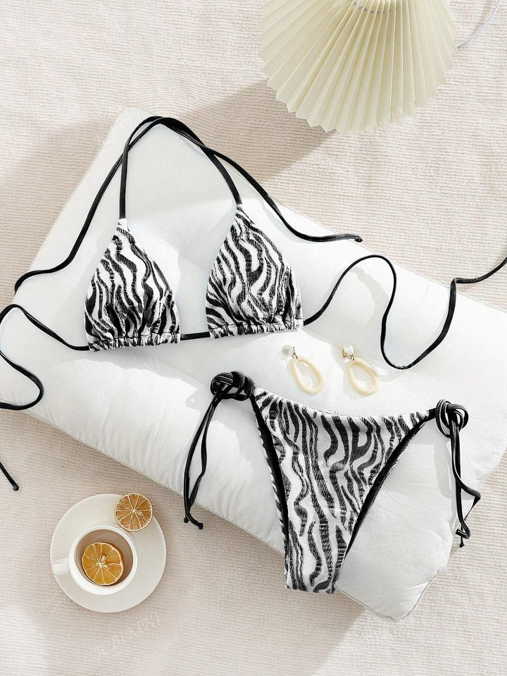 Women Triangle Bikini with stylish knot details StylebySassy