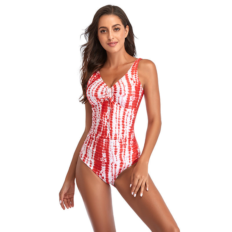 Women's One-Piece Swimsuit with Refined Ruffle Details and Elastic Design StylebySassy