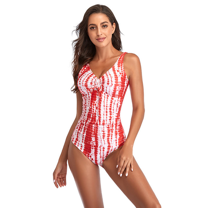 Women's One-Piece Swimsuit with Refined Ruffle Details and Elastic Design StylebySassy