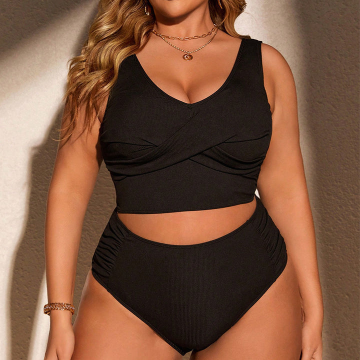 Women’s bikini set with fashionable ribbed design and elegant cut StylebySassy