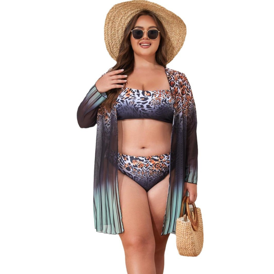 Women's Beach Ensemble with Leopard Pattern StylebySassy