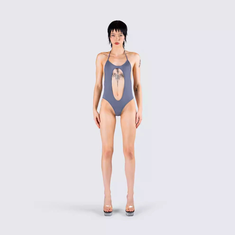 Women’s sporty swimsuit with innovative back cutout StylebySassy