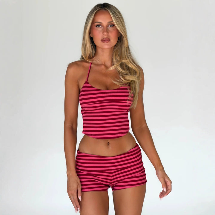 Women Sporty Short Trousers with Wide Waistband StylebySassy