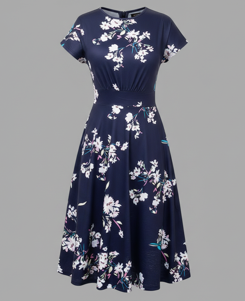 Women Flower Dress Midi Dress Floral