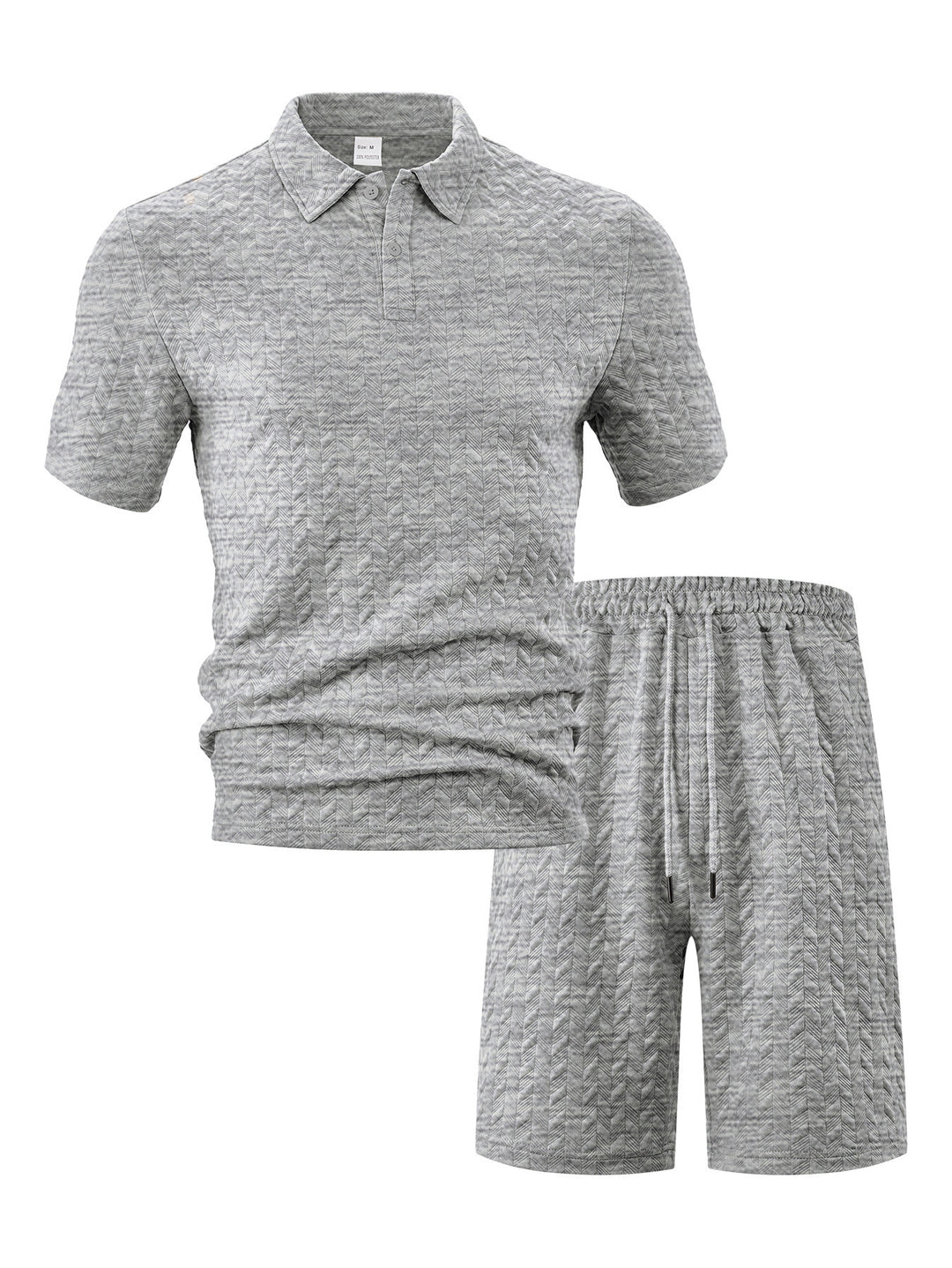 Men's structured polo set made of breathable cotton blend StylebySassy