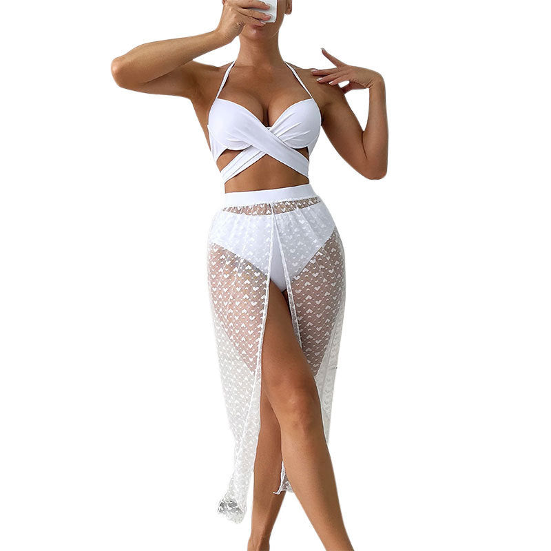 Women’s bikini set with transparent wrap skirt StylebySassy