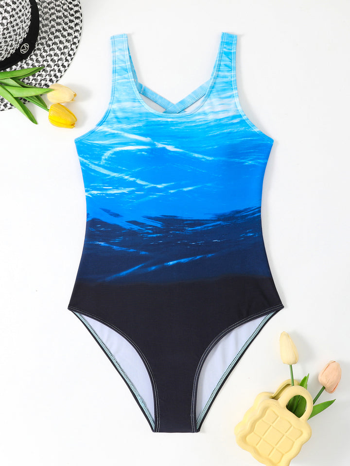 Women Colorful Printed One-Piece Swimsuit StylebySassy