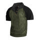 Men's layered look top with velour bib and short-sleeved cotton insert StylebySassy