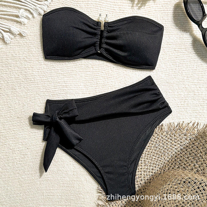 Women's Bandeau Bikini with Modern Wrap Waist StylebySassy