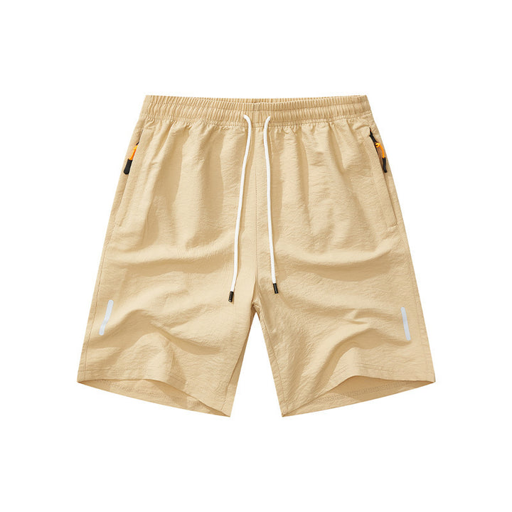 Men's nan ultralight quick-drying sports and swim shorts with elastic waistband drawstring zipper pocket and reflective detail StylebySassy