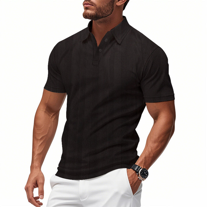 Men's Breathable Polo Shirt made from Cotton Blend with Slim Fit StylebySassy