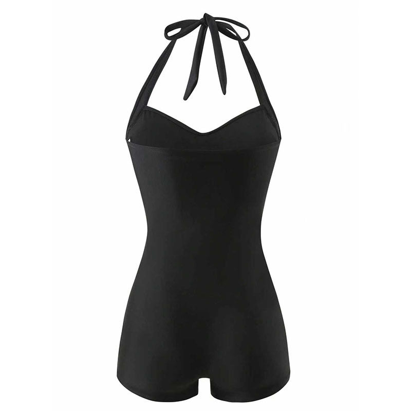 Women One-Piece Swimsuit with Trendy Wrap Design StylebySassy