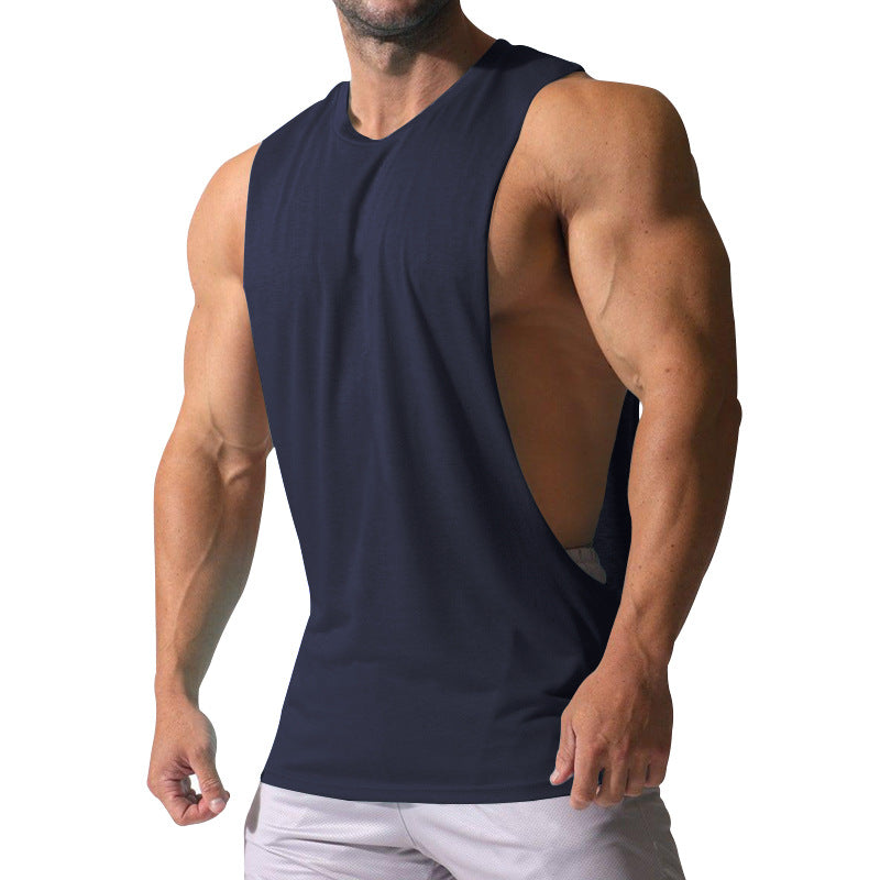 Men's muscle shirt with extra deep arm openings and breathable cotton blend StylebySassy
