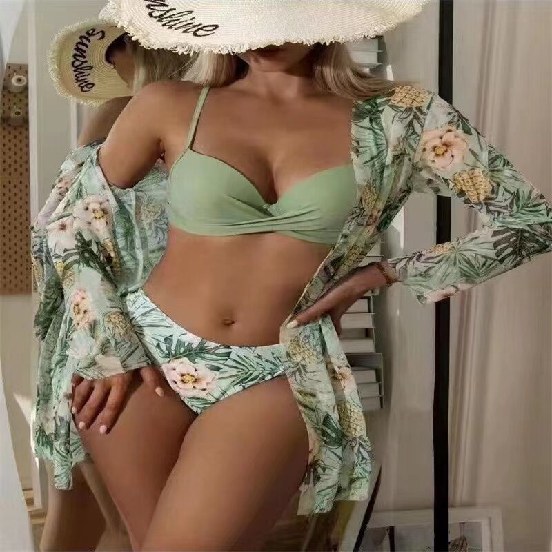 Women's Bikini Set with Floral Cover-Up StylebySassy