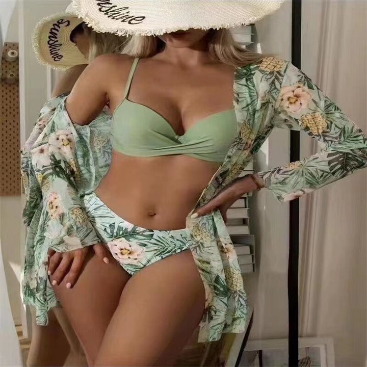 Women's Bikini Set with Floral Cover-Up StylebySassy