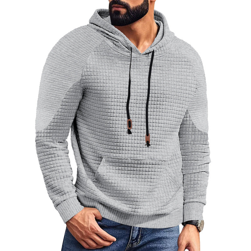 Men's hoodie with square structure, raglan sleeves, and kangaroo pocket StylebySassy