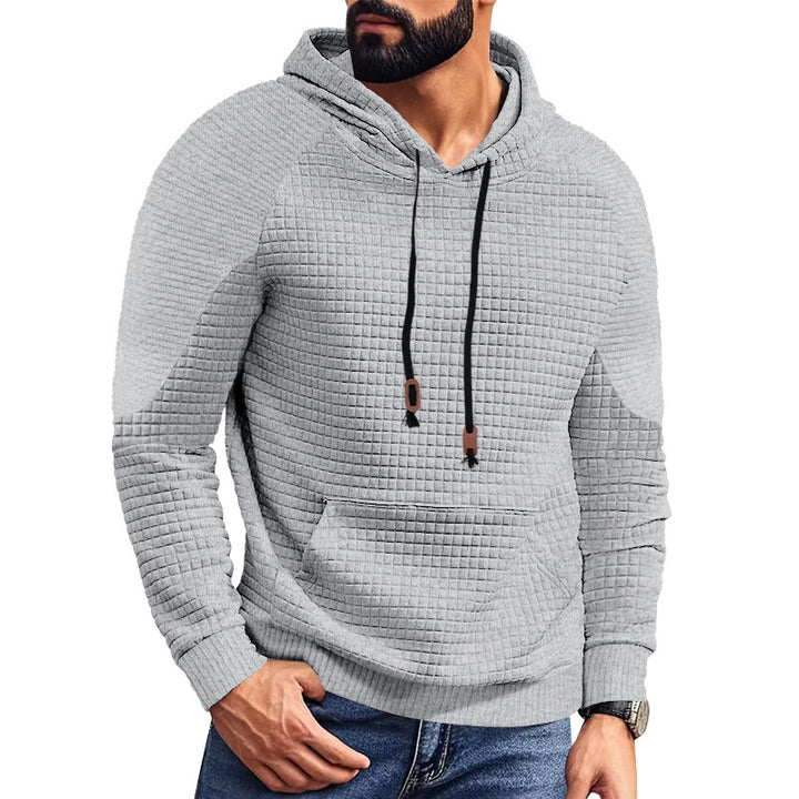 Men's hoodie with square structure, raglan sleeves, and kangaroo pocket StylebySassy