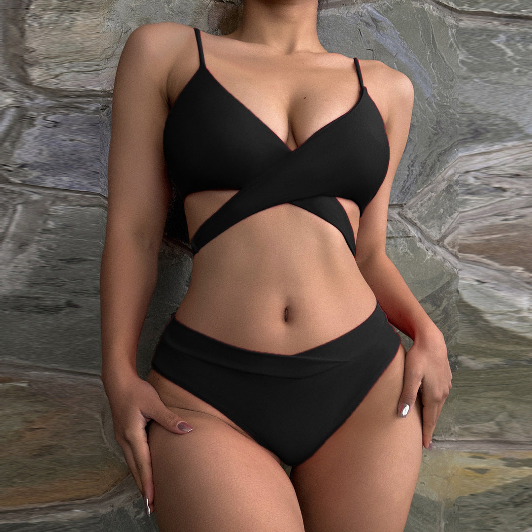 Ladies Triangle Bikini with Fashionable Accents StylebySassy