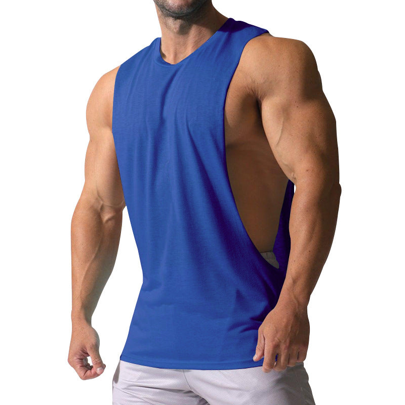 Men's muscle shirt with extra deep arm openings and breathable cotton blend StylebySassy