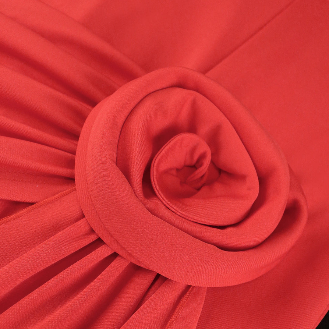 Women's fitted dress with asymmetrical draping detail StylebySassy