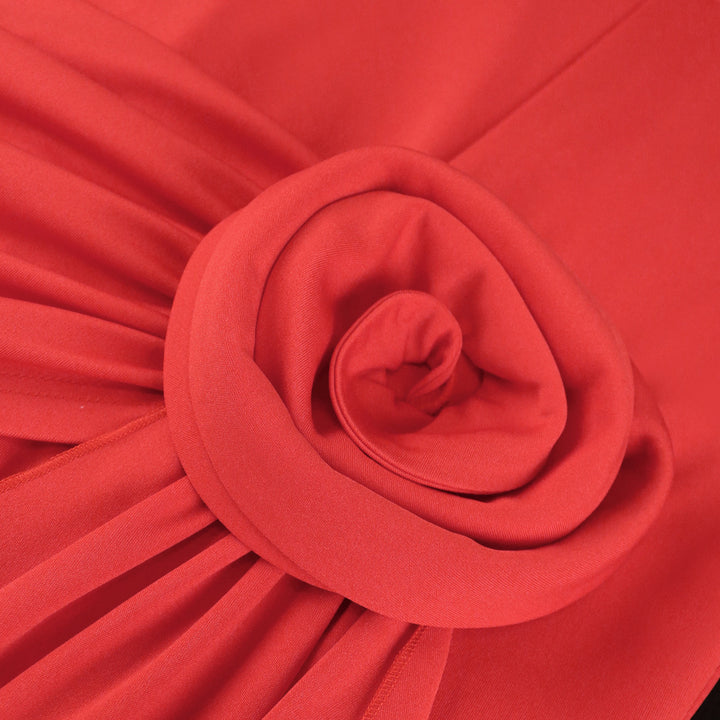 Women's fitted dress with asymmetrical draping detail StylebySassy