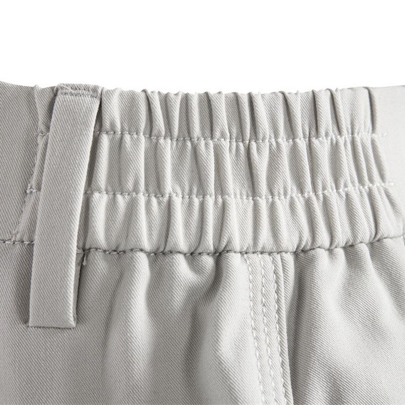Men's straight-cut comfort chino pants with elastic waistband StylebySassy
