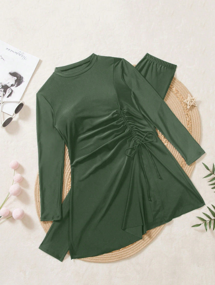 Women’s Sporty Beach Outfit with Fashionable Wrap Design StylebySassy