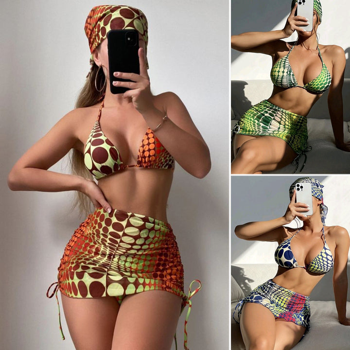 Women's Triangle Bikini with Skirt StylebySassy