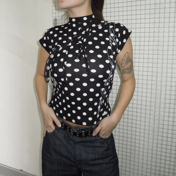 Women's Fashion T-Shirt with Asymmetric Cut and Creative Print StylebySassy