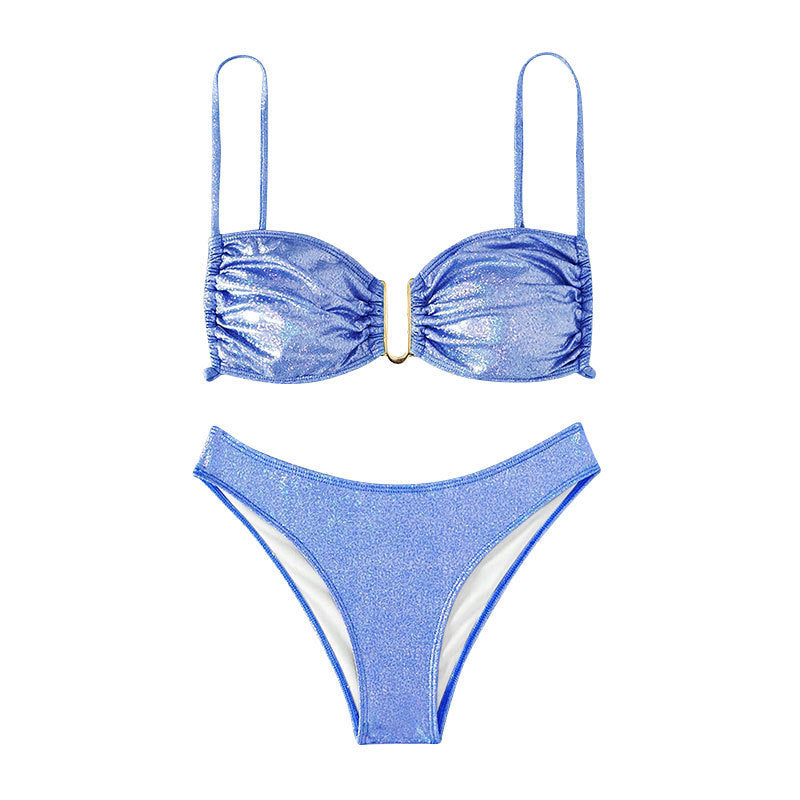 Women's sparkling bikini with adjustable straps and elegant detail StylebySassy
