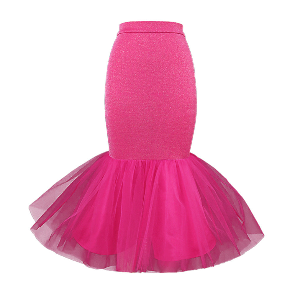 Women Elegant Tulle Skirt with Voluminous Hem StylebySassy