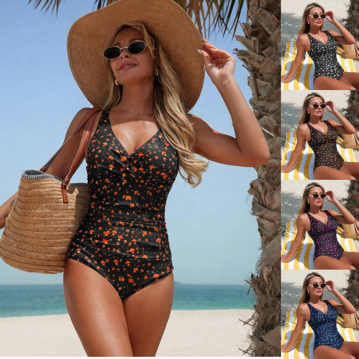 Women's One-Piece Swimsuit with Body-Shaping Wrap Design StylebySassy