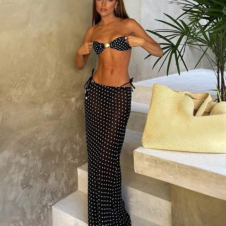 Women's bandeau bikini with fashionable cut StylebySassy