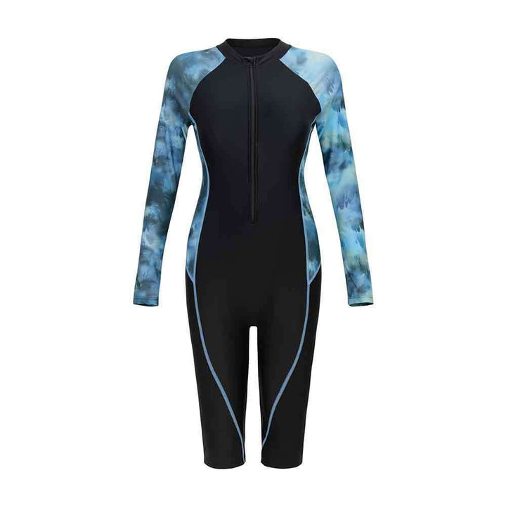 Women’s neoprene suit with long sleeves and full-length zipper StylebySassy