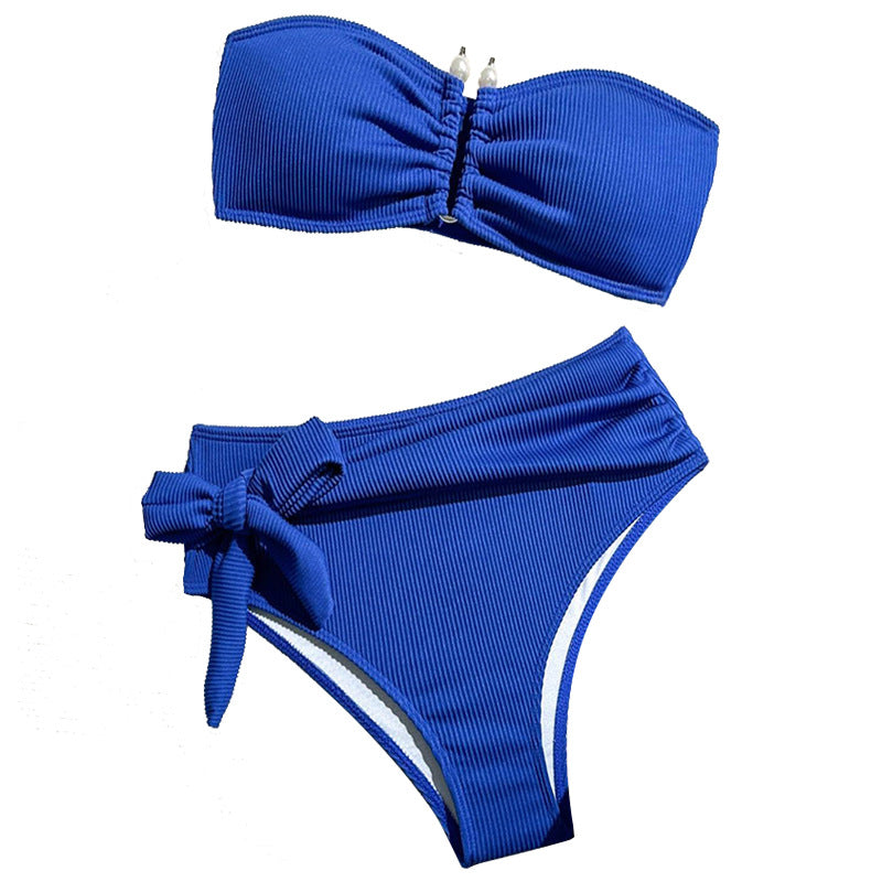 Women's Bandeau Bikini with Modern Wrap Waist StylebySassy