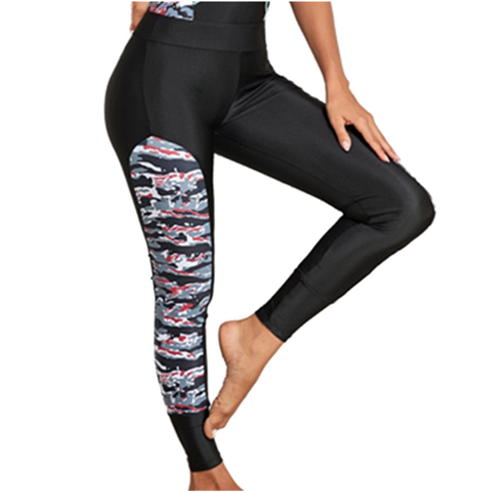 Ladies' surfing suit with fashionable camouflage patterns StylebySassy