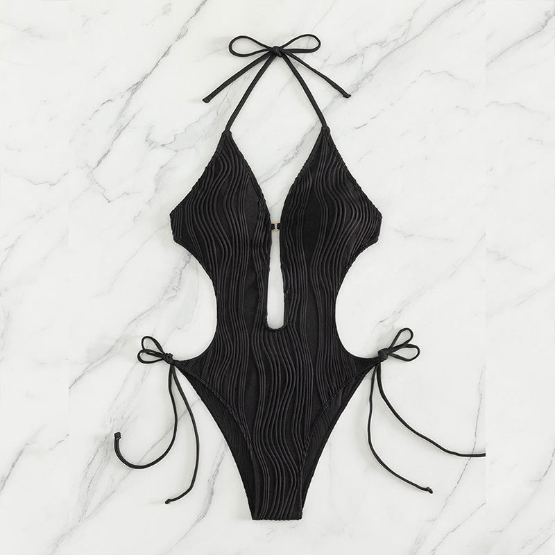 Women's one-piece swimsuit with sophisticated cut-out design StylebySassy