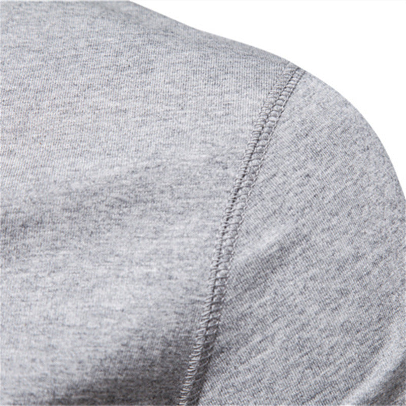 Men's narrow cut short sleeve shirt with short button placket and ribbed collar made of cotton blend StylebySassy