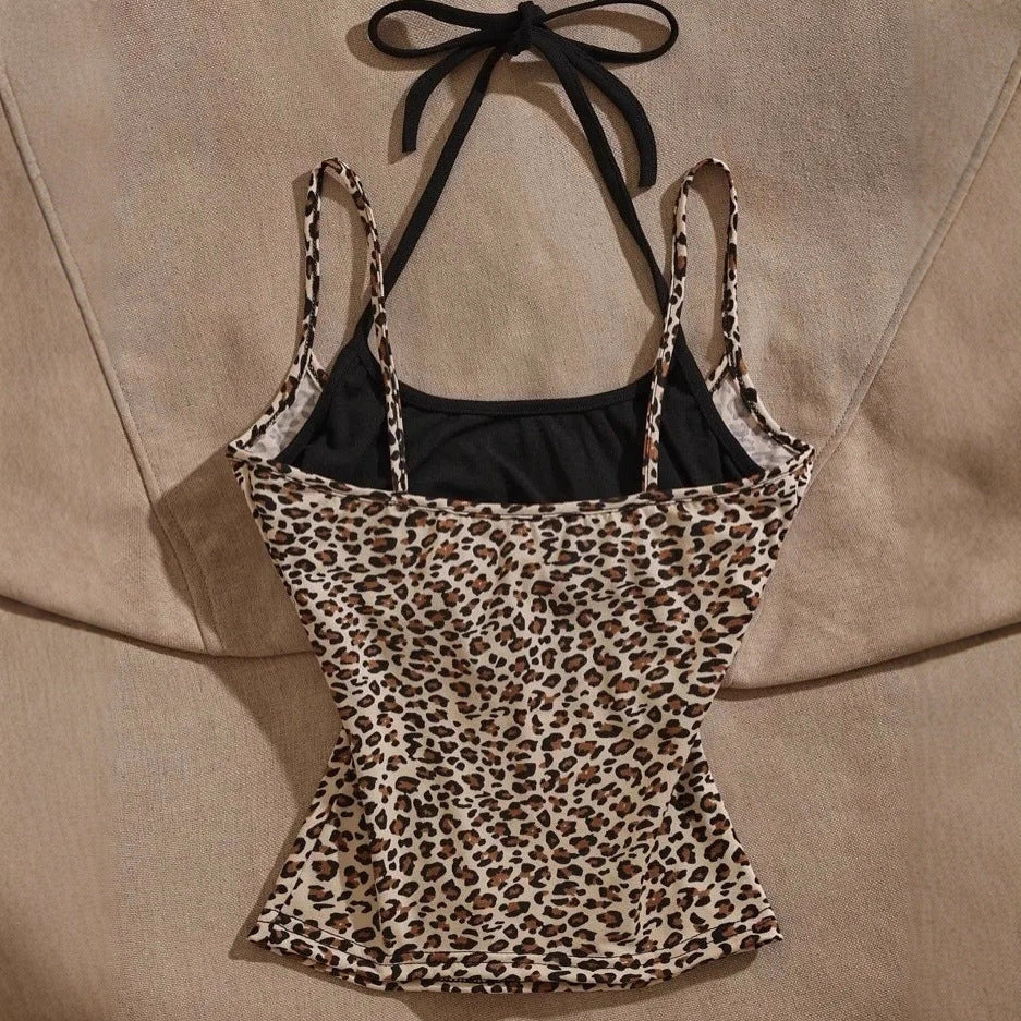 Women Lightweight Top with Leopard Print StylebySassy