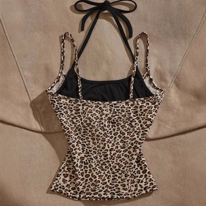 Women Lightweight Top with Leopard Print StylebySassy