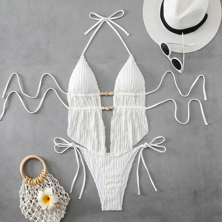 Women High Quality Ribbed Bikini with Adjustable Straps StylebySassy