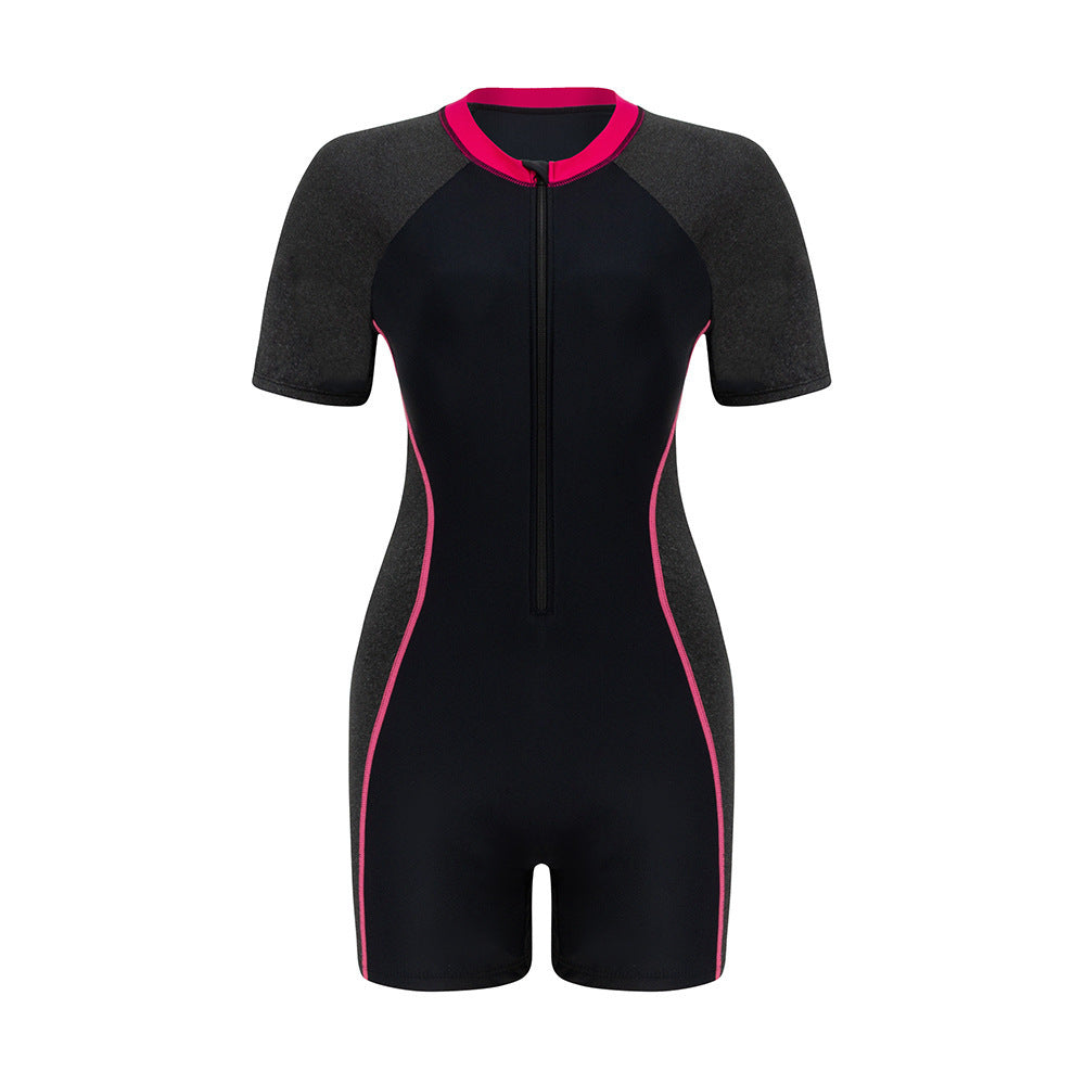 Women’s Sporty Short Sleeve Swim Suit StylebySassy