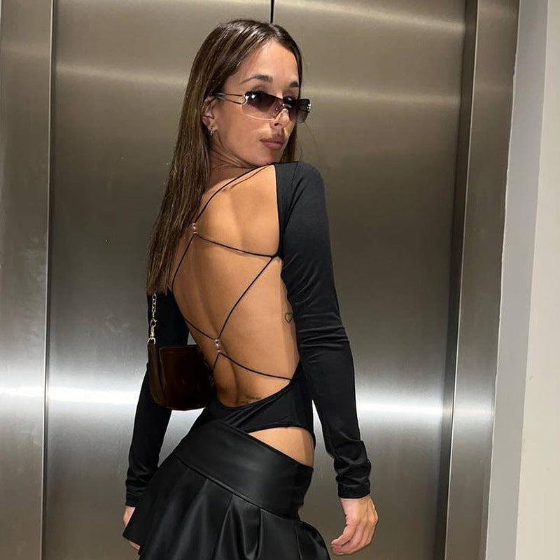 Women Elegant Long Sleeve Bodysuit StylebySassy