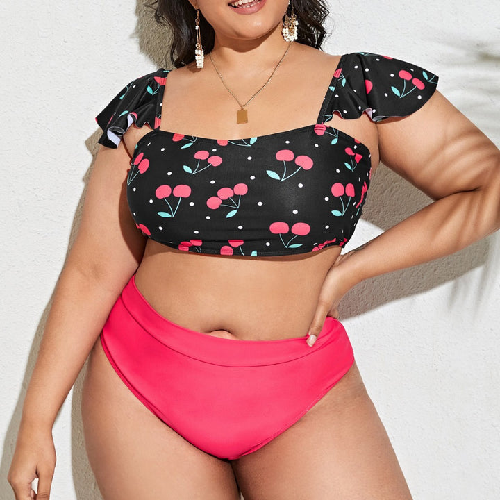 Women Tankini Set with voluminous ruffle details and high-quality cut StylebySassy