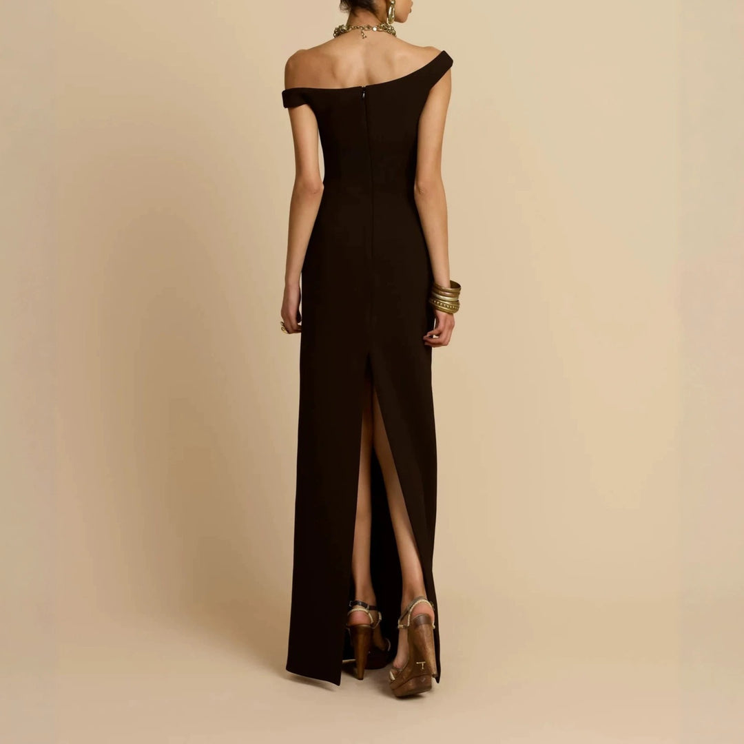 Women's Simple Off-Shoulder Maxi Dress StylebySassy